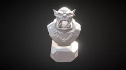Orc bust sculpt