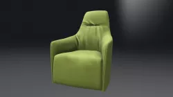 Santa Monica Lounge - armchair 3D lowpoly