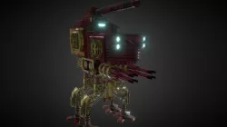 sci fi steampunk Spider tank