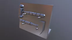 Set of metal hammers