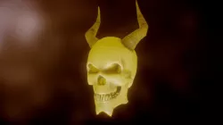 Yellow Lantern Demon Skull