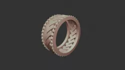 3D CAD Wedding Rings with Playing Cards