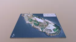 Alcatraz Island Map, 1:2,000 Scale