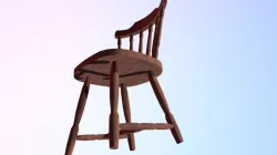Chair Rustic 7z obj, mtl, png