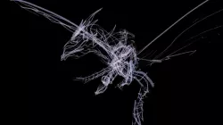 Dragon Rider wire frame - Tilt Brush