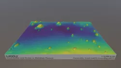 Mars Map: Small Buttes & Dunes in Viridis