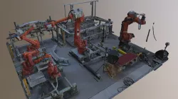 Robotic Cell at Chalmers (8 Mio Triangles)