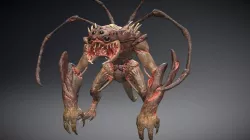 Sci-fi "Spider Lizard" creature - static pose