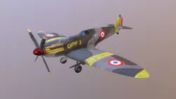 Sketchfab challenge - Spitfire texturing
