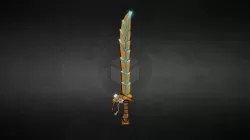 Steampunk Crystal Powered Sword