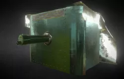 Vickers Machine Gun Textured