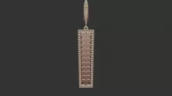 3D CAD Earrings with Playing Cards