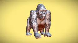 3D SCAN - Rubber Gorilla Toy
