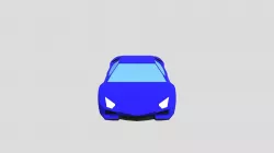 blue sportscar