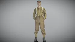 British infantryman character from WW2 266