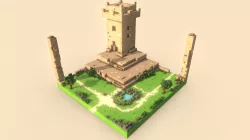 Castle Garden - Voxel Art