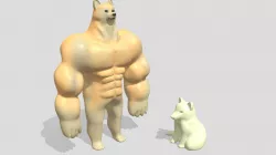 Cheems and Buff Doge