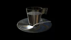 Coffee in glass cup
