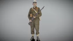 French infantryman with gun 268