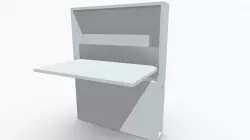 Mesa rectangular ELIOT con almacenamiento