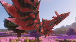Minecraft Black Rose Dragon Build Schematic