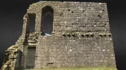 Morton Castle Ruin interior section