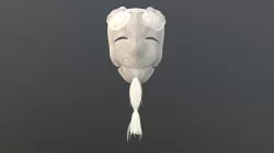 Okima Noh Mask Japanese haku