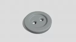 Printable Sewing Button 003 - 1,5cm 2 Holes 2mm