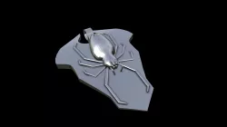 Redback Spider Guitar Pick Pendant
