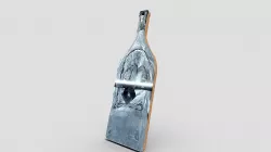 Silver Bottle Serving Board