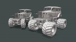 Unnamed and Untamed Monster Truck