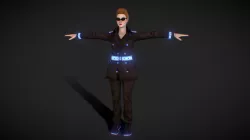 探偵 - Cyberpunk  Police Detective ( Rigged )