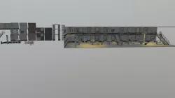 Abandoned prison modular scene