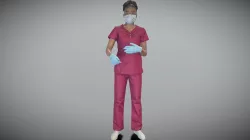 African nurse working 264