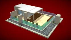Attic and terrace 3D Model