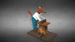 Baker Fox Wooden Toy
