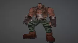 Barret low-poly model