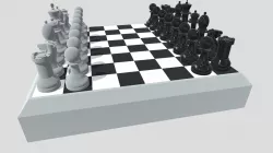 Blender 2_8 class Chess Board with some modeling
