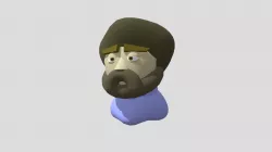Bob Ross Character Block Out
