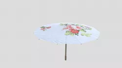Chinese style umbrella --light blue