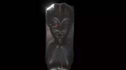 Ebony Carved Bookend