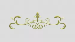 Gate Fence Iron Gold Ornate Ornament