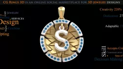 Jewelry. Pendant With Letter S - 3D CAD