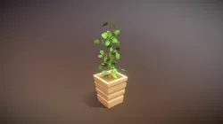 Low Poly Style Plant