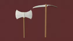 Lowpoly - Axe and Pickaxe