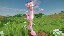 Minecraft Pink Panther Build Schematic