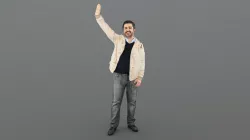 No394 - Guy Waving Hand