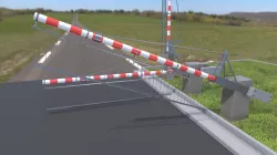 Railroad Barrier 4m (High-Poly) Protective Grid