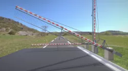 Railroad Barrier 8m (High-Poly) Protective Grid