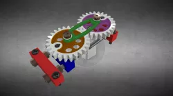 Reciprocating Eccentric Gears Mechanism